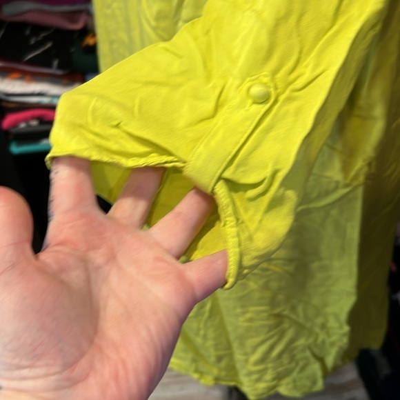 🪷 bright yellow worthington blouse 🪷 large - Picture 7 of 8